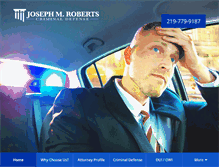 Tablet Screenshot of joerobertslaw.com